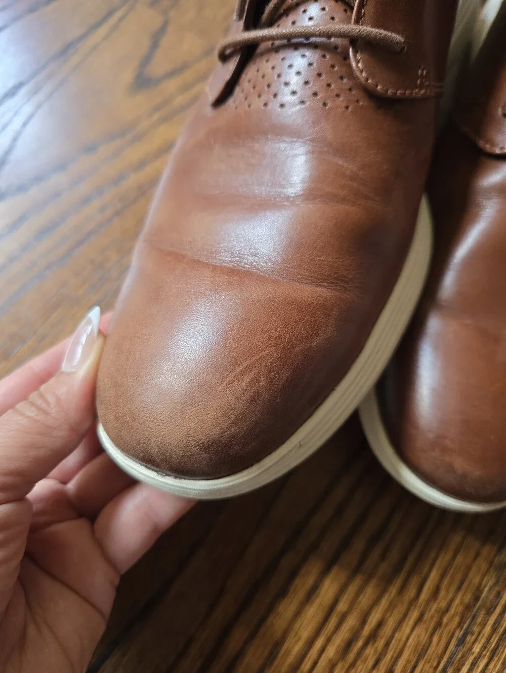 Cole Haan Grand Tour Chukka Boots Mens 10.5 Brown Leather Business Casual Modern